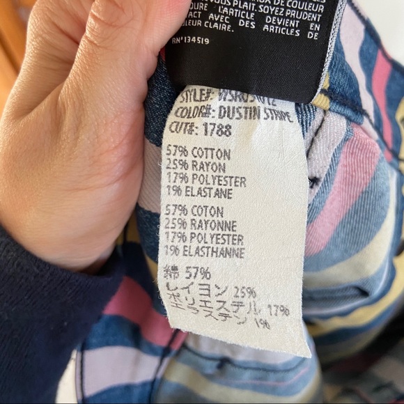 NEW 3x1 Dustin Stripe Denim A-Line Rose Skirt - Picture 7 of 7